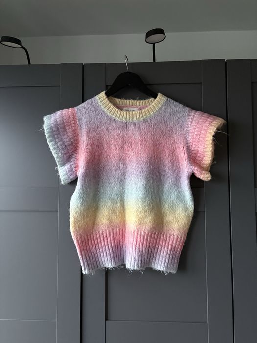kolorowy sweter w stylu boho kawaii cute