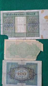 Banknoty niemieckie 3 sztuki z lat 20-tych XX w.