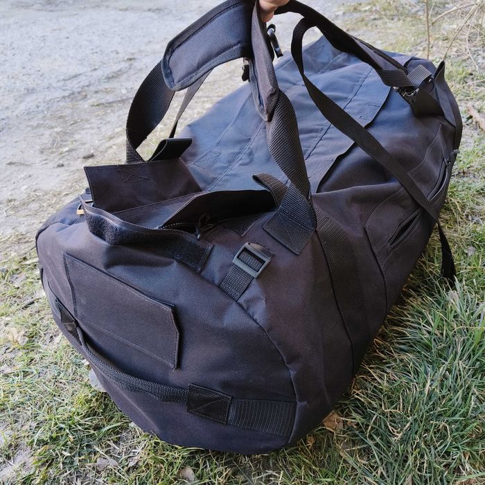 Баул рюкзак сумка чорного кольору 120 літрів