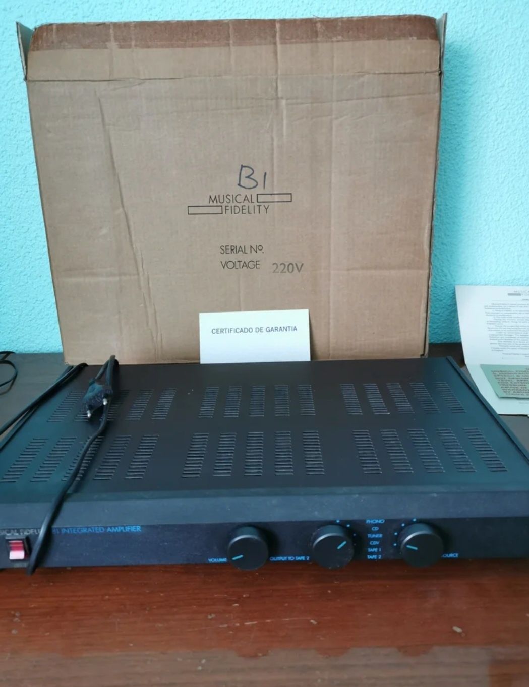 Amplificador Musical fidelity b1