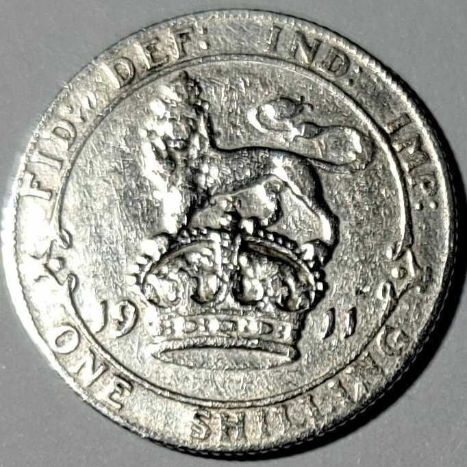 1 Shilling - W.Brytania - 1911 r. - Ag 925