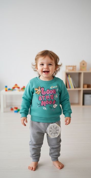 "Nowy dres dziecięcy z bawełny  dla dziewczynki,rozmiar 86-92