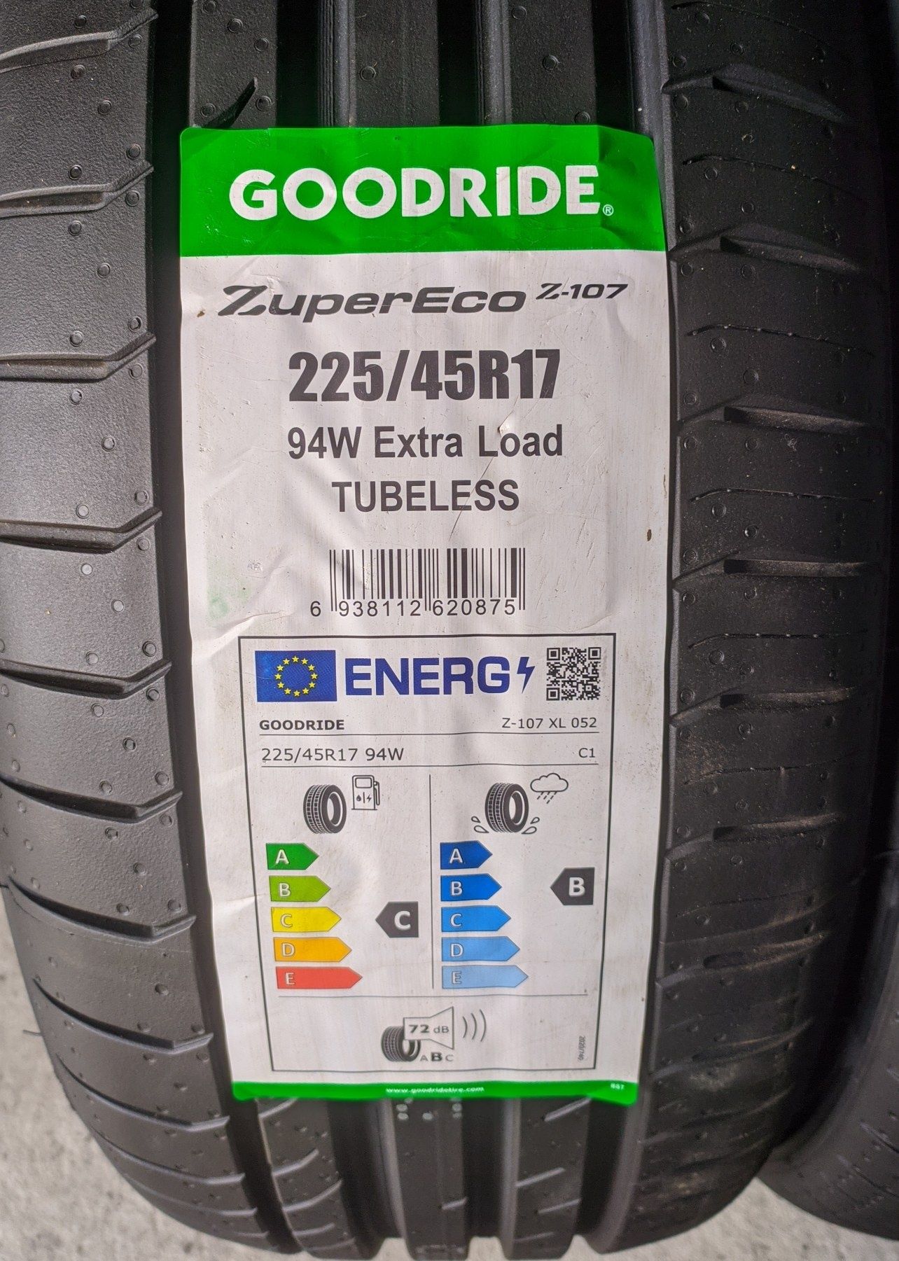 Шини літні нові R17 225/45 Goodride Zuper Eco Z107