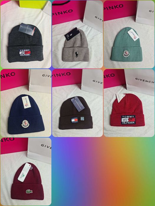 Czapka czapki zimowe męskie damskie Tommy Hilfiger Ralph premium