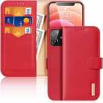Etui z klapką do Apple iPhone 12 /12 Pro czerwony case futerał [2400]