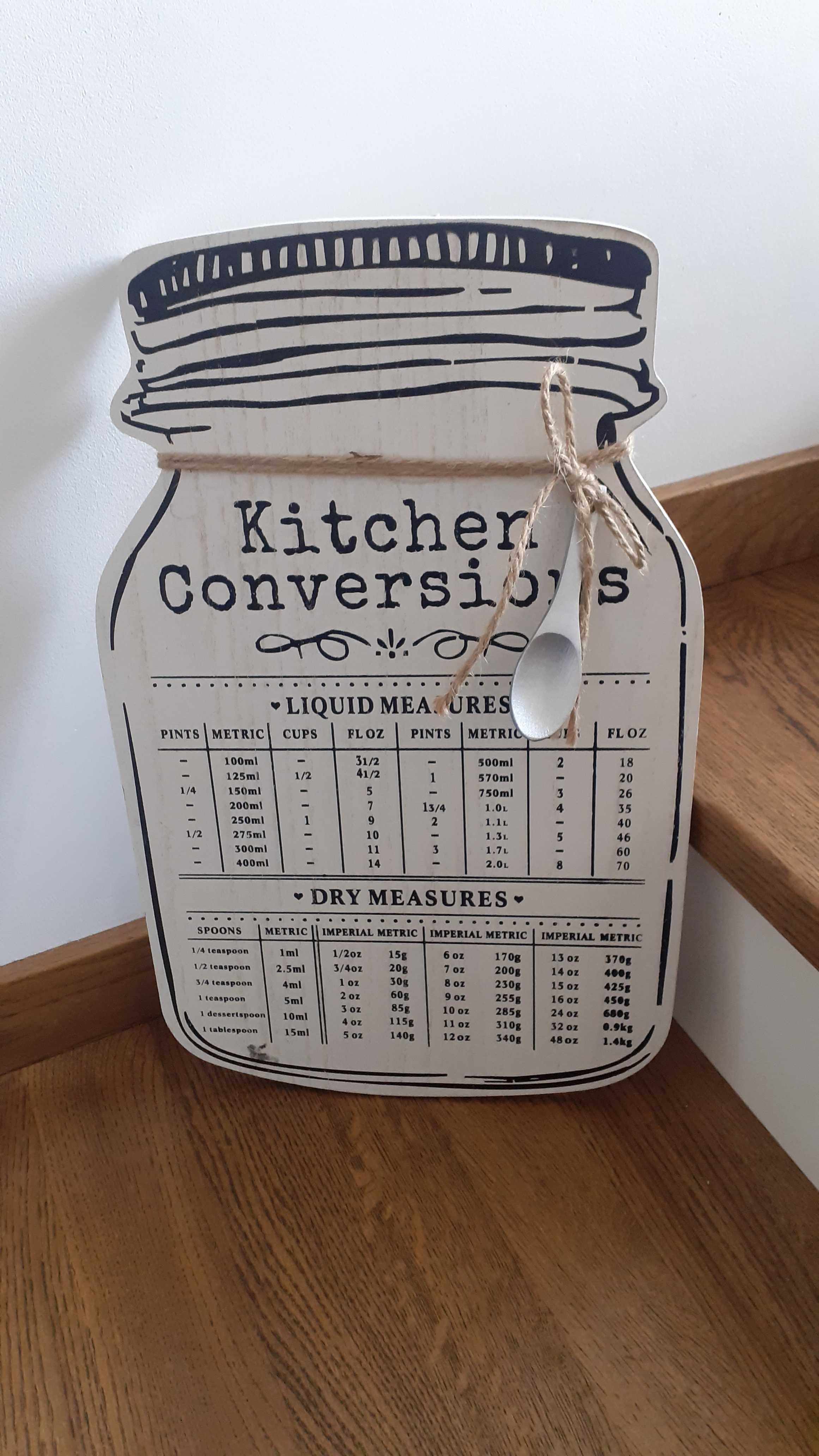 Kitchen Conversions _ drewniana tablica do kuchni