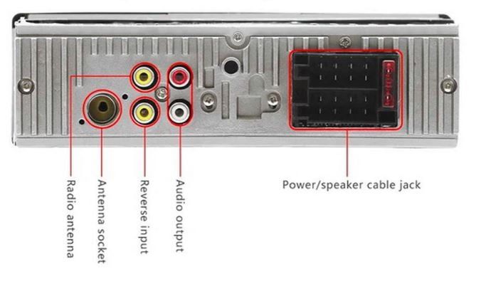 Rádio Carro Ecrã 4.1” MP5 USB AUX Bluetooth c/ Câmara Traseira NOVO
