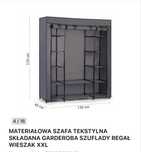 Szafa materialowa XXL, wieszak na ubrania