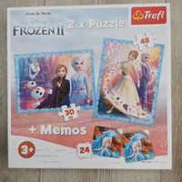 Trefl 2x puzzle + memos 102 el. Kraina lodu II