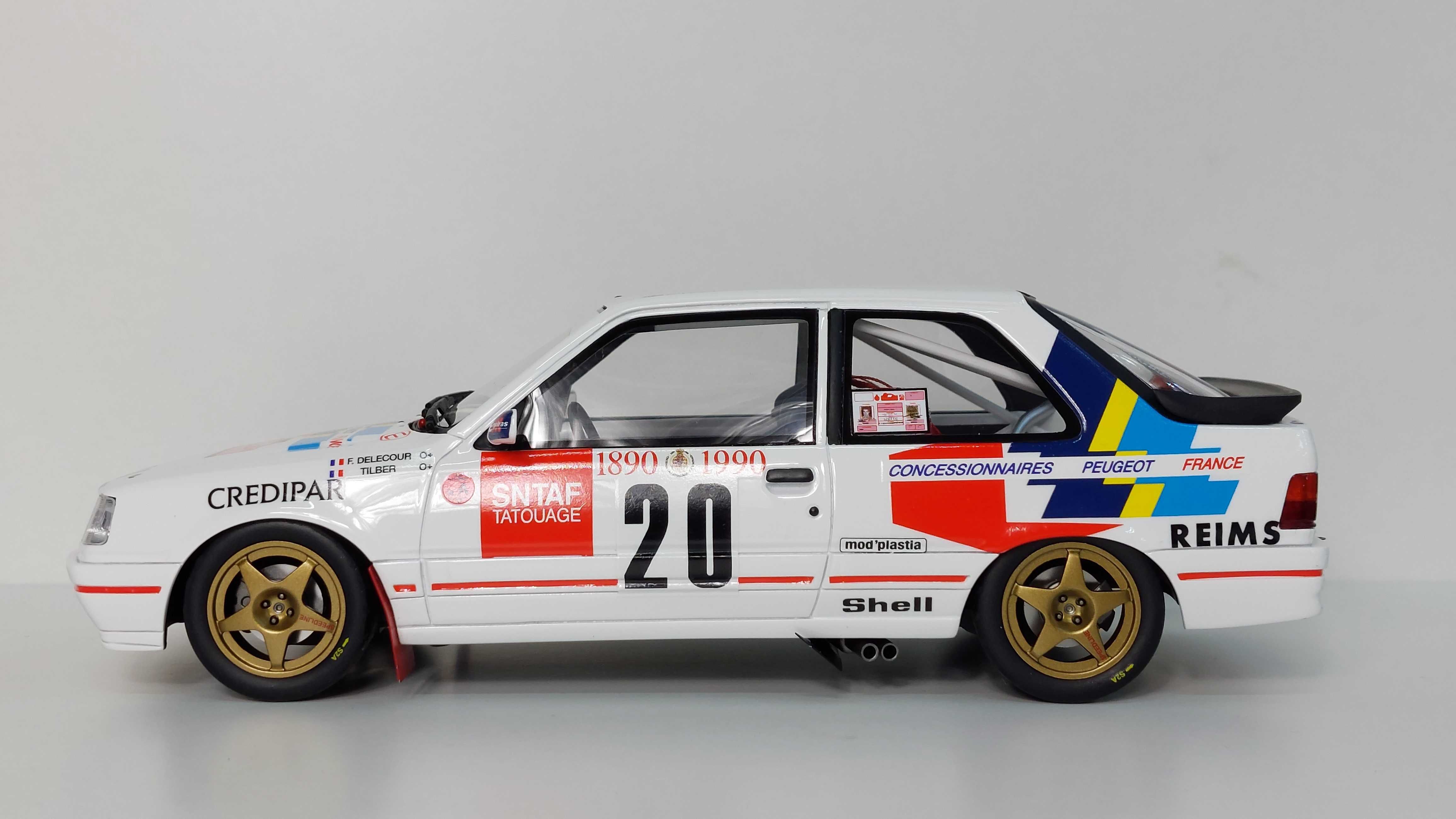 Peugeot 309 Gti Gr.A F.Delecour Monte Carlo 1990 Otto 1:18