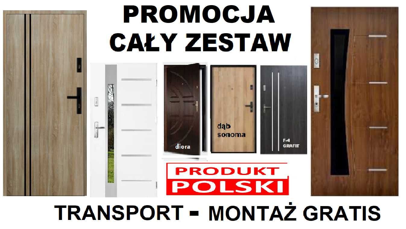 Drzwi z MONTAŻEM wejściowe do mieszkania w bloku.ZEWNĘTRZNE.