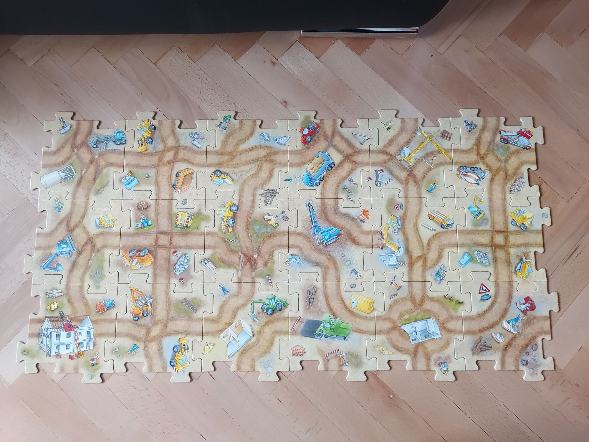 Plansza dla samochodów puzzle Układanka