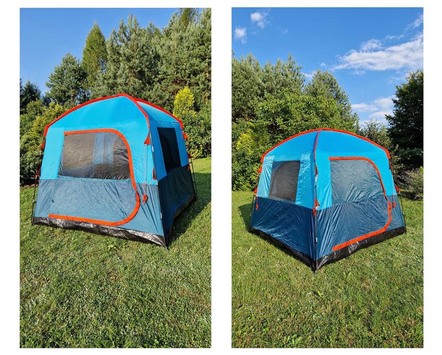 Namiot przedsionek 215cm dostawka 6os kemping przebieralnia jadalnia