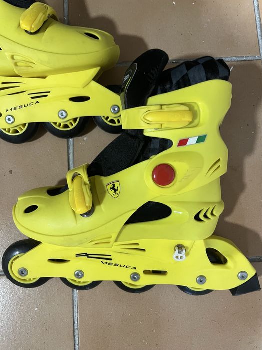 Patins amarelos Ferrari