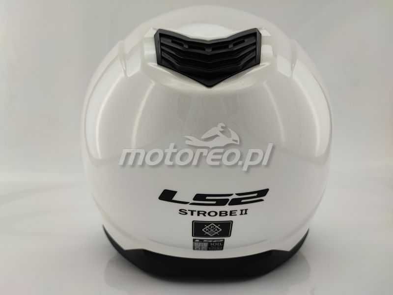 WYPRZEDAŻ Kask Szczękowy Blenda LS2 FF908 Strobe II Biały Połysk