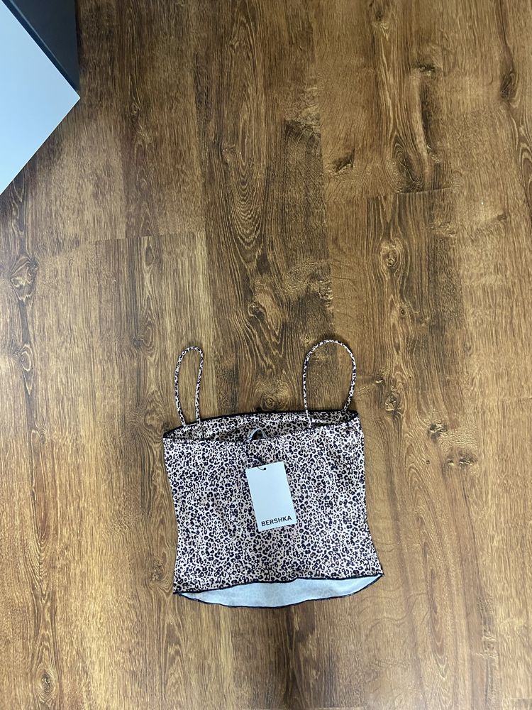 Top w panterkę Bershka S Viral Coquette hit nowy lato