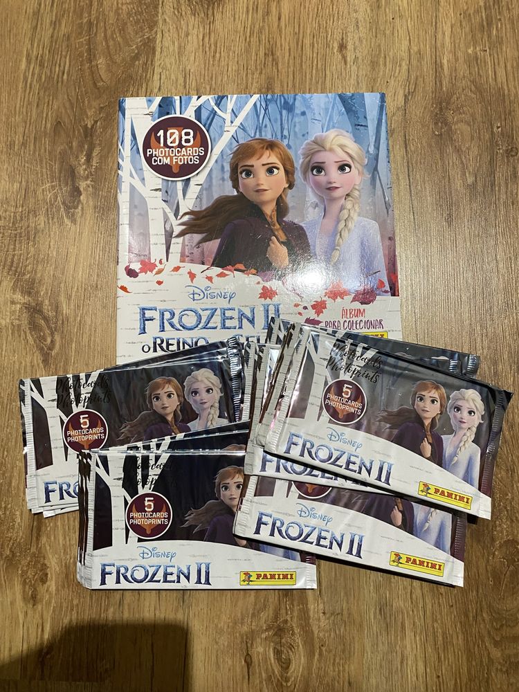 Caderneta + 15 carteiras Frozen e o Reino do Gelo Photocards
