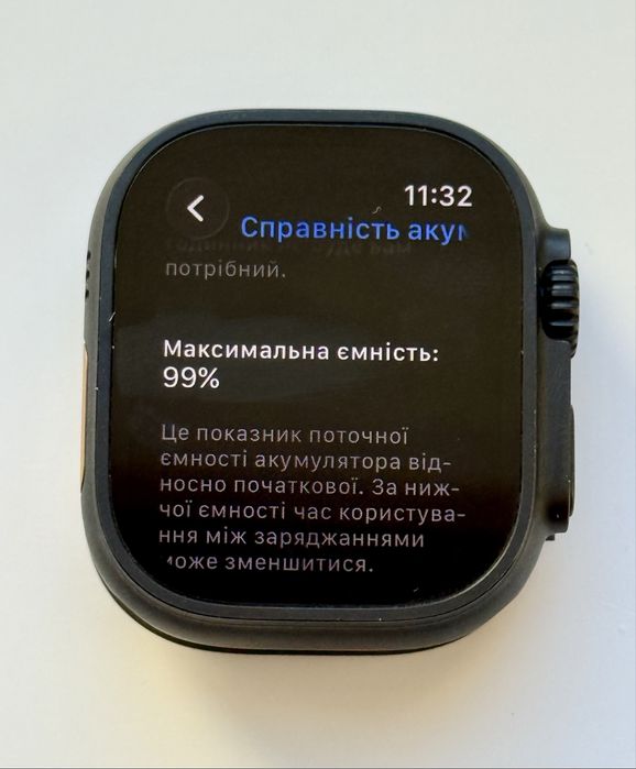 Годинник Apple Watch Ultra 2 49mm Black Titanium Milanese Loop акб 99%