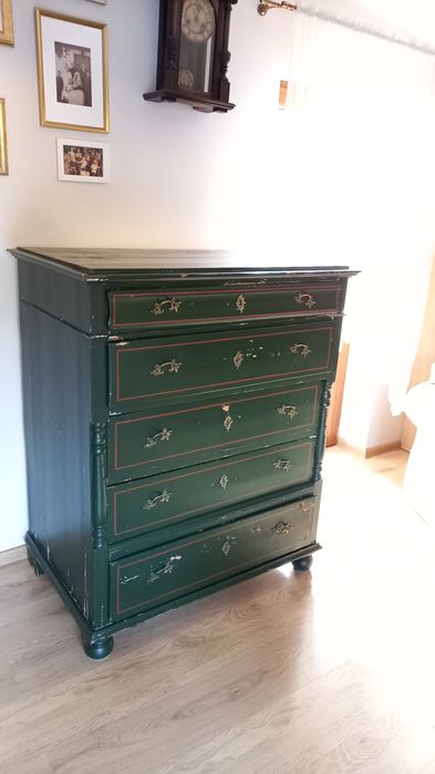 Komoda z szufladami drewniana