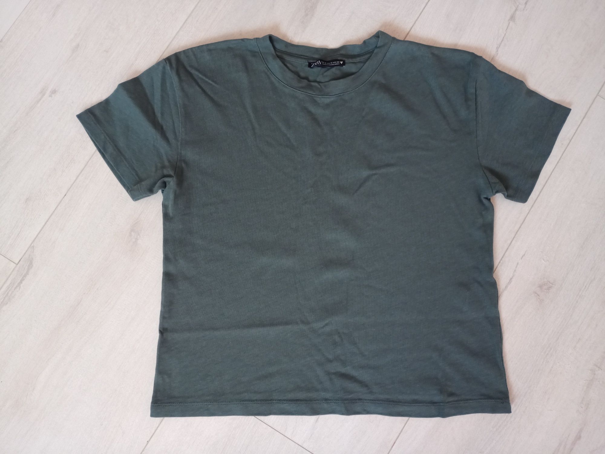 Koszulki S Zara Trafaluc damskie 100% bawełna t-shirt tanio paka boho
