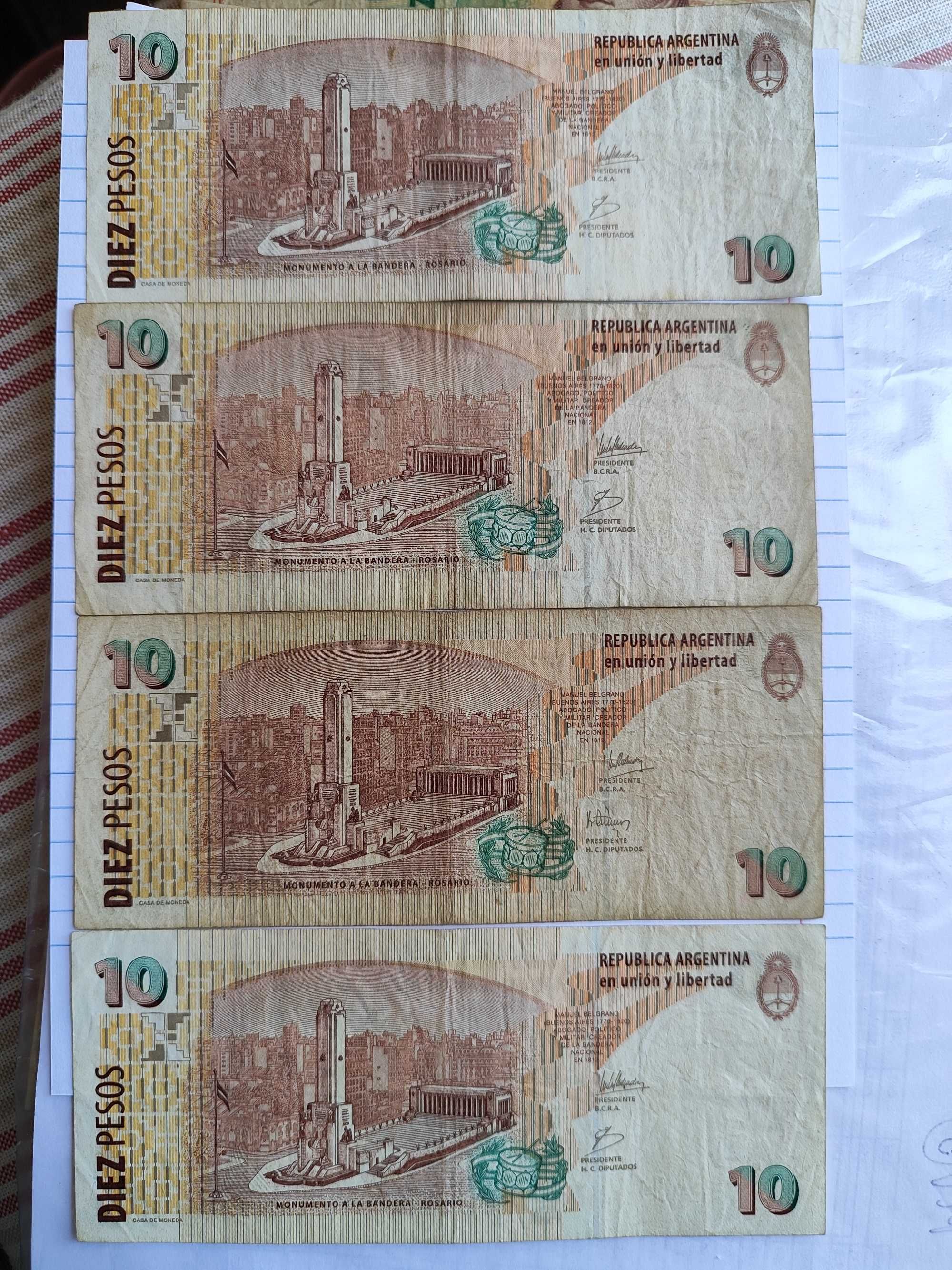 Várias notas para venda individual por 1€ - Diversos países