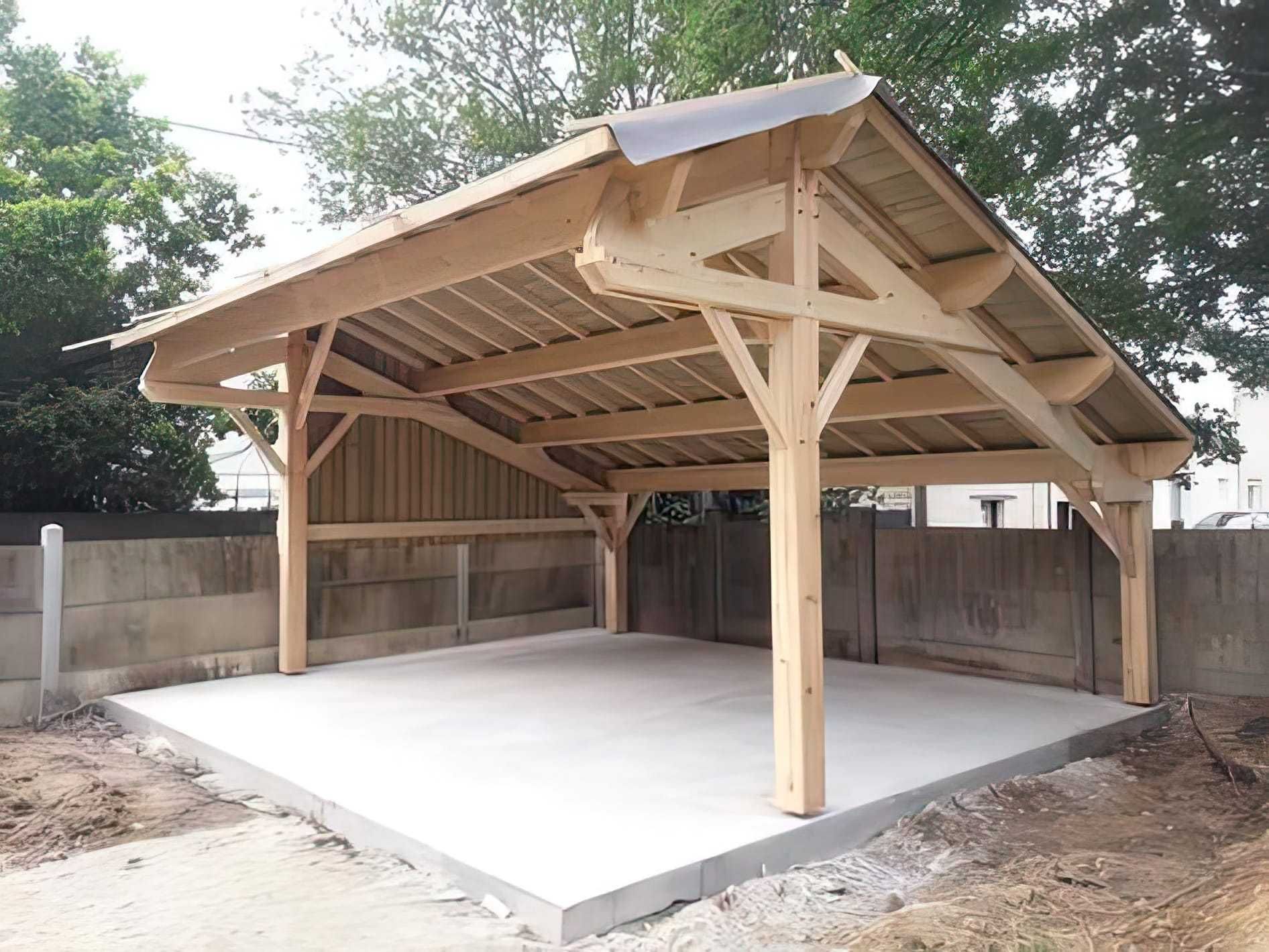 ALTANA, WIATA DREWNIANA, CARPORT - solidna robota/konstrukcja-na lata.