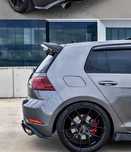 VW Golf 7-7,5 R/GTI/GTD Lotka Spoiler Dokładka Tylna Czarny Połysk