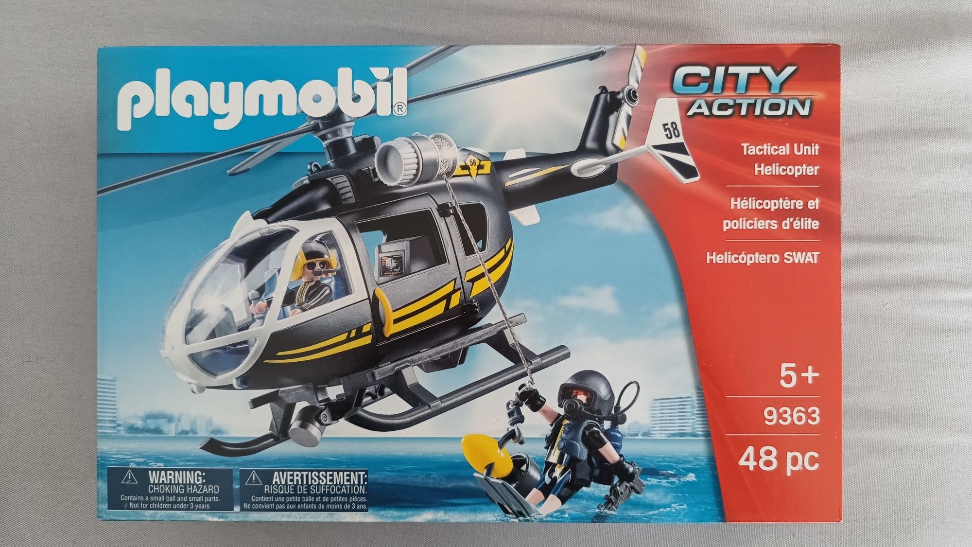 Playmobil 9363 Policja - helikopter jednostki specjalnej, NOWY!