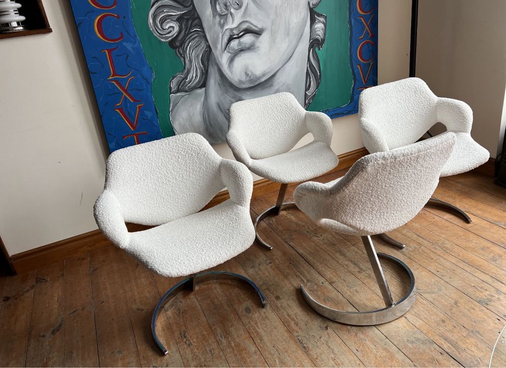 Boris Tabacoff Mobilier Modulaire Moderne krzesło Scimitar. Mid centur