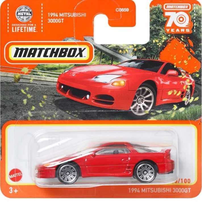 MATCHBOX 1994 MITSUBISHI 3000GT czerwony 70-lecie Matchbox