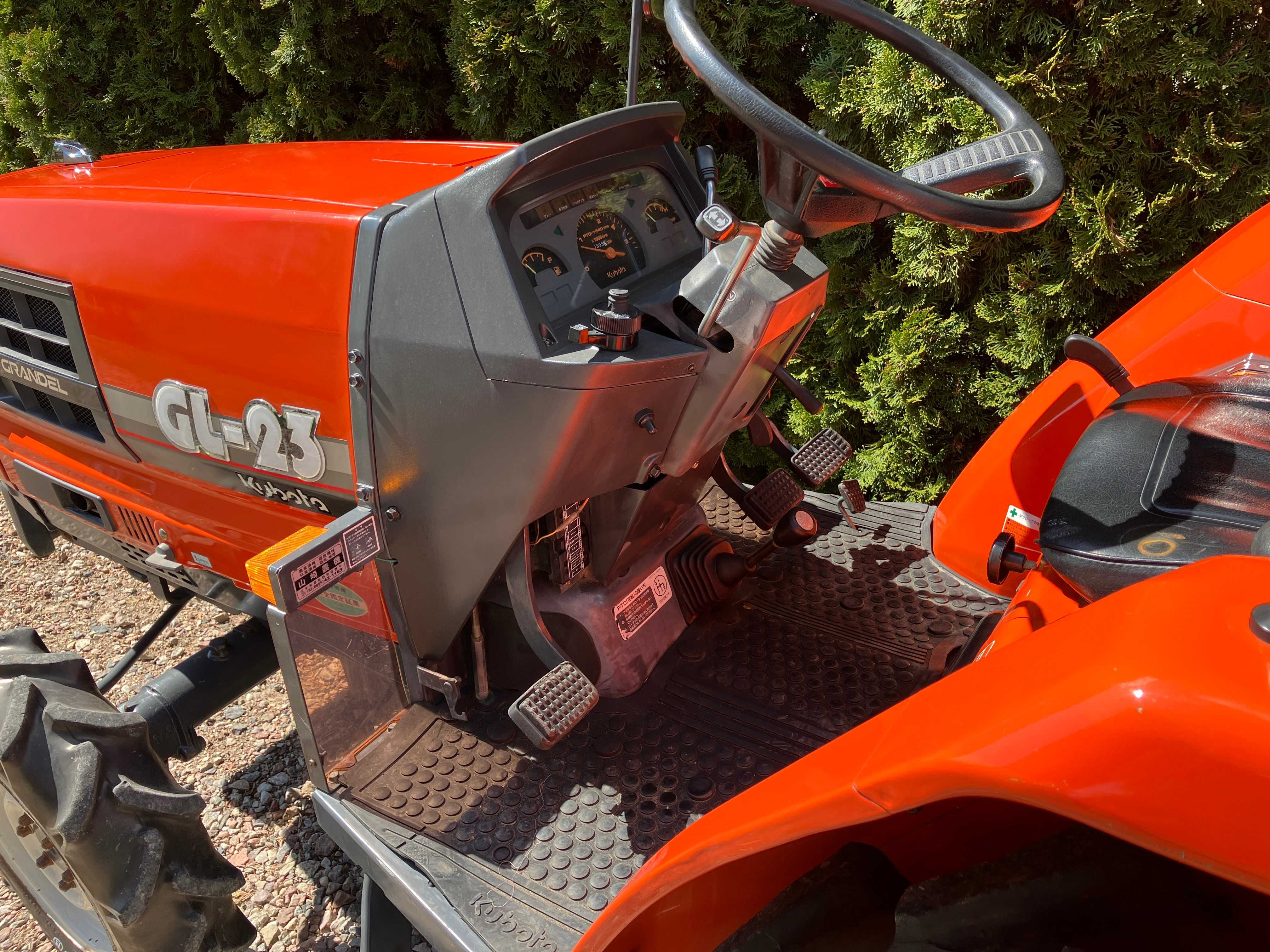 Mini Traktor Kubota GL23 Oryginalny Stan Rewers Wspomaganie Japoński