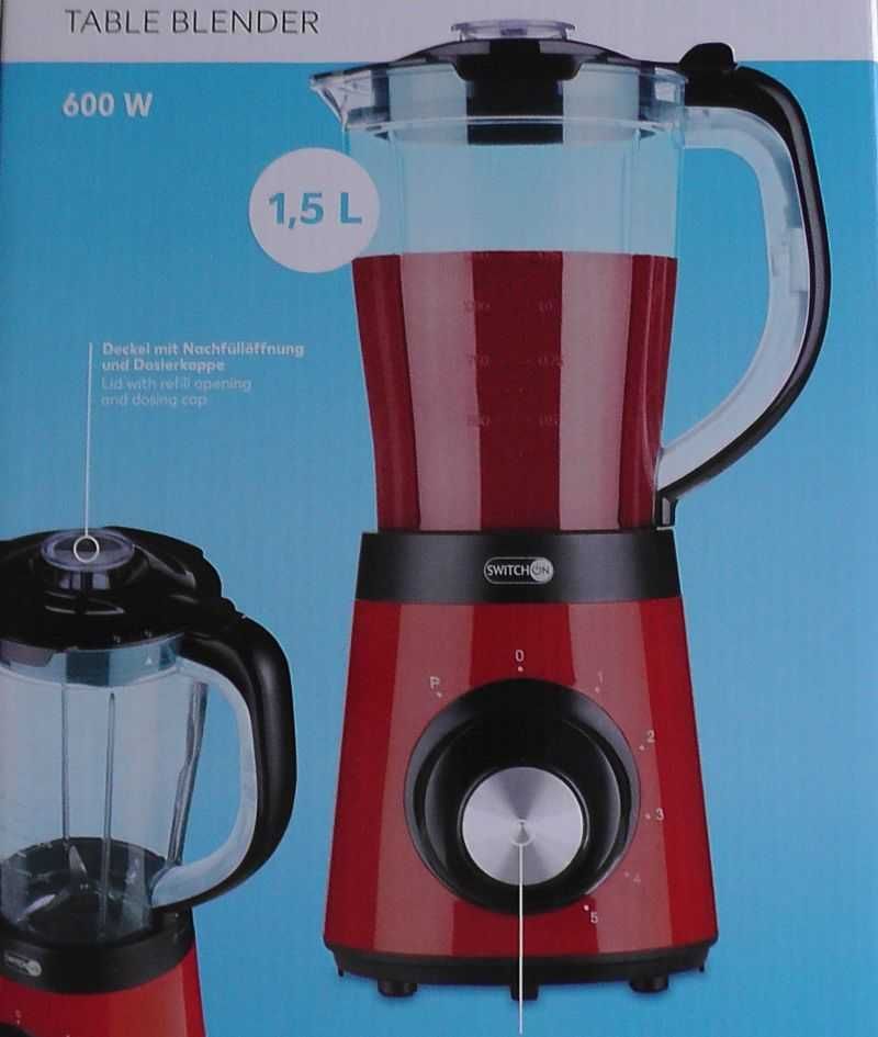 Blender Kielichowy kruszy lód 600W 1,5L