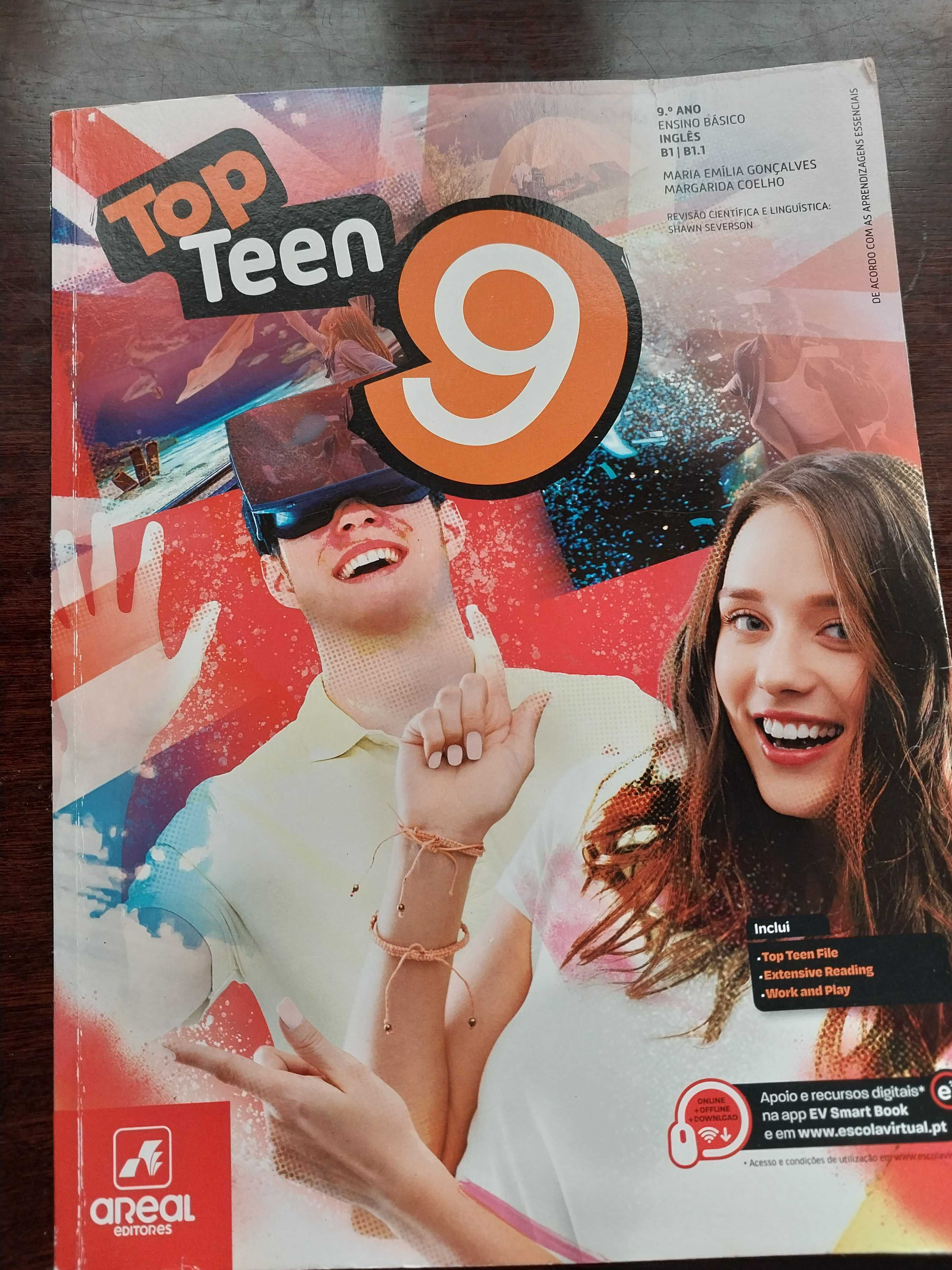 Manual e Caderno de Atividades Ingles Top Teen 9