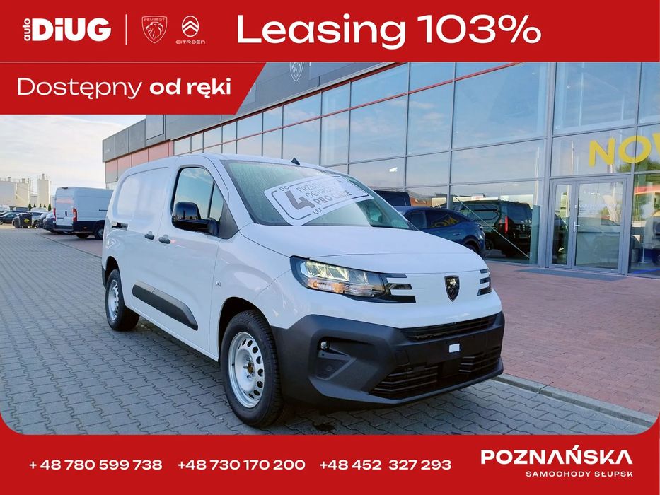 Peugeot Partner  Leasing od 103% + 2 lata standard gwarancji + 2 lata ochrony Flex Care