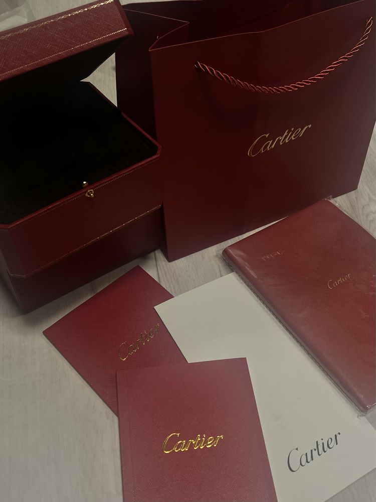 Подарочная Коробка под часы Cartier пакет сертификат книжки