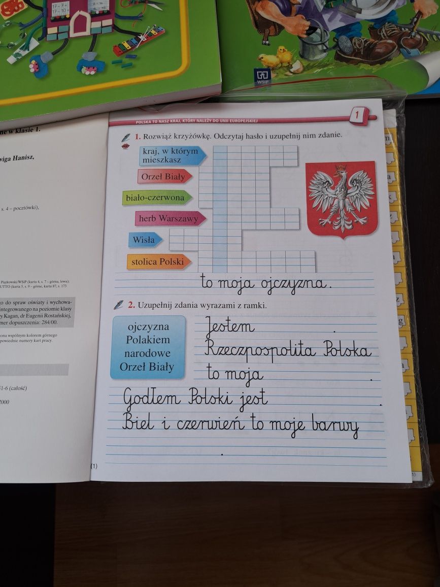 Wesoła szkoła kl.1 WSiP-podręcznik+ćw. cz.4 i karty pracy cz.5