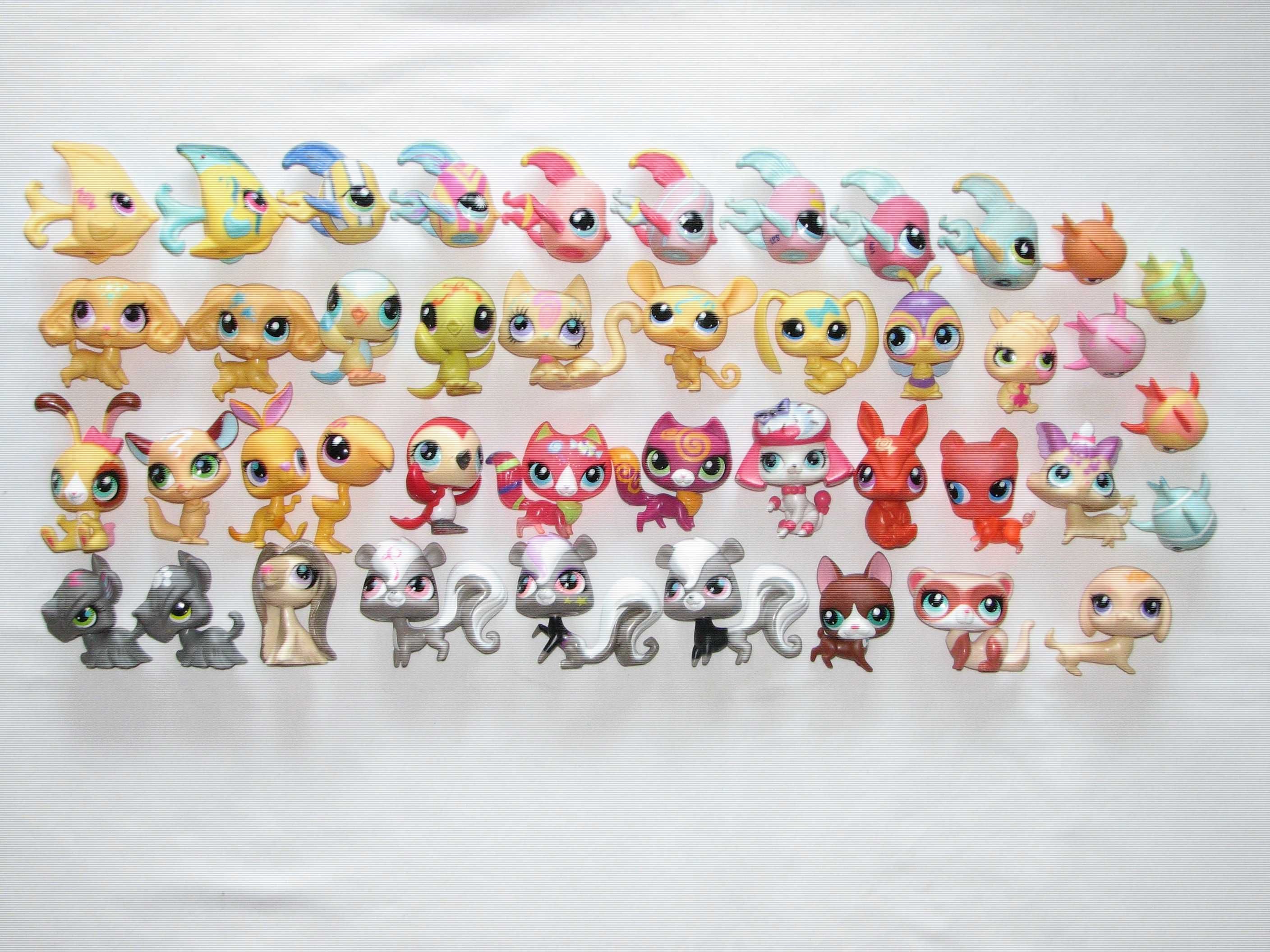 Littlest pet shop - morskie - różne lps - ruchome wyciągane głowy