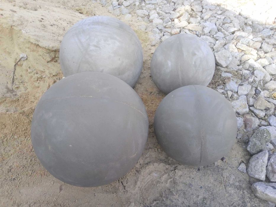 Kula betonowa ogrodowa cementowa 20cm pełna kule ozdoba na ogrodzenie