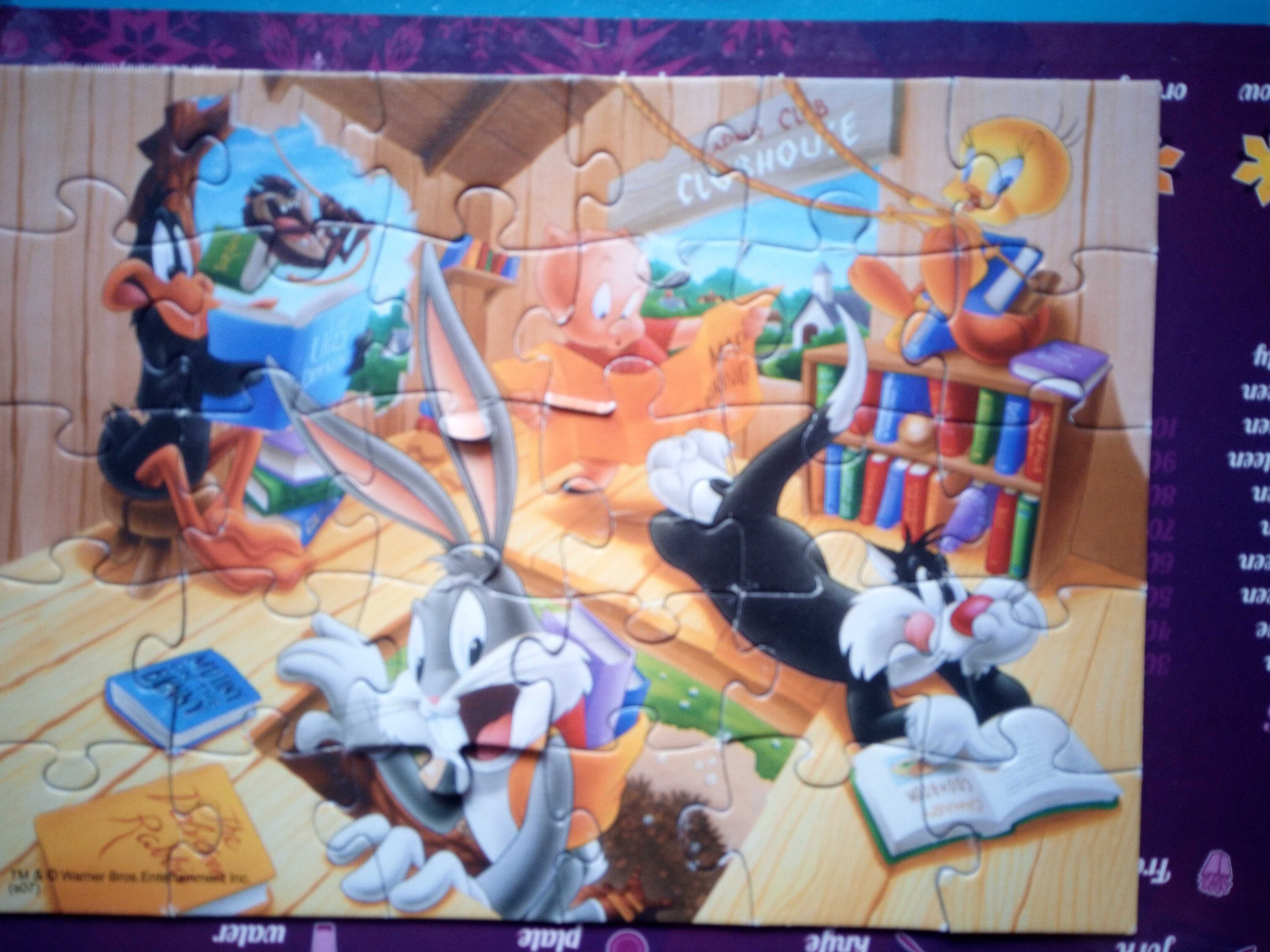 Puzzle Trefl 30 elementów Disney i puzzle duże elementy 24