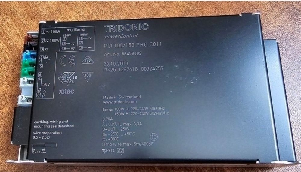 Statecznik, elektroniczny NOWE Tridonic PCI 100/150 PRO C011, OSRAM PT