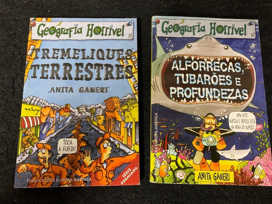 2 livros Geografia horrivel