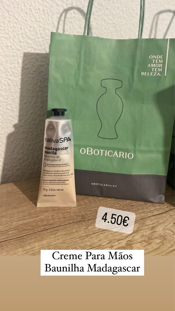 Vendo Creme Para Mãos (Oboticário)