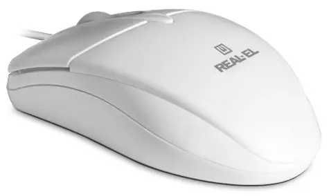 Мишка REAL-EL RM-211 White + Мишка REAL-EL RM-410 Silent Black