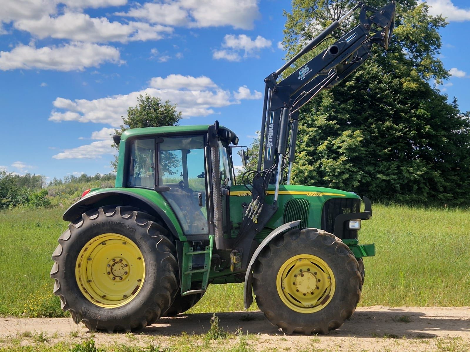 John Deere 6920s + Tur Trima 485, TLS, AutoPowr