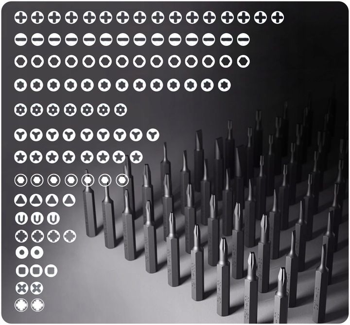 Profesjonalny Zestaw Narzędzi Śrubokrętów Wkrętaki Torx Bity Duży 132