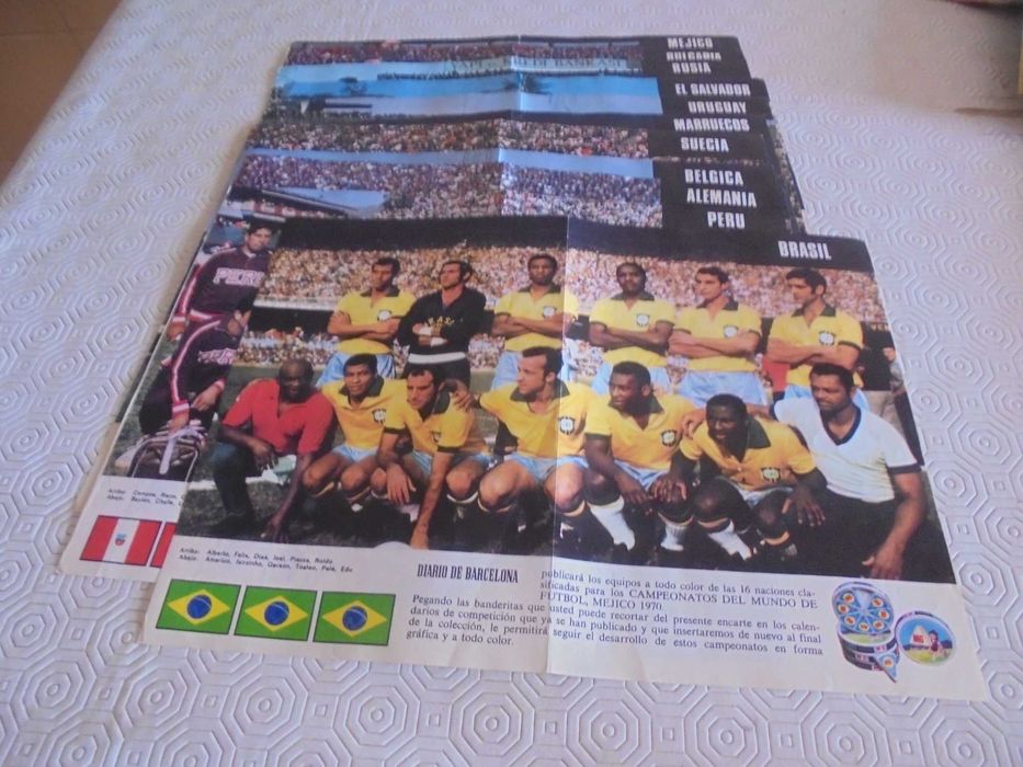 Posters (24X32) de Seleções de Futebol no Mundial do México de 1970