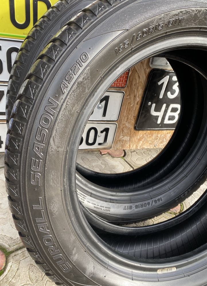 R15 165/60 Falken EuroAllSeasons AS210 Літні Шини Резина Гума 2шт