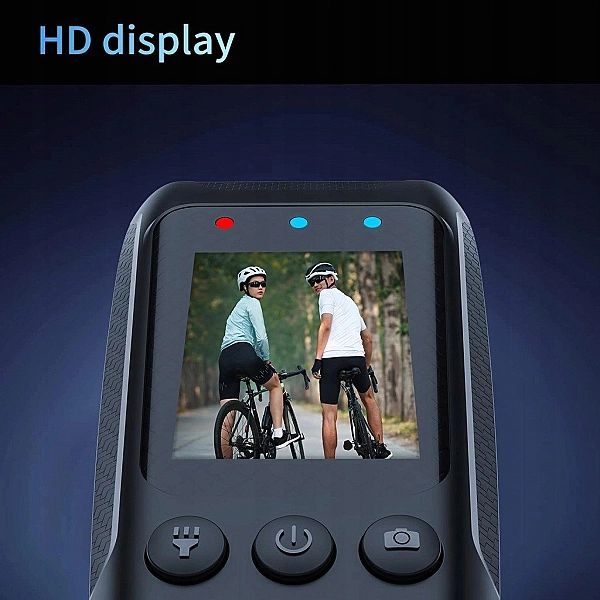Kamera rowerowa motor 4K z EIS, Anti-Shake, ekran 2.0, pilot i karta 6