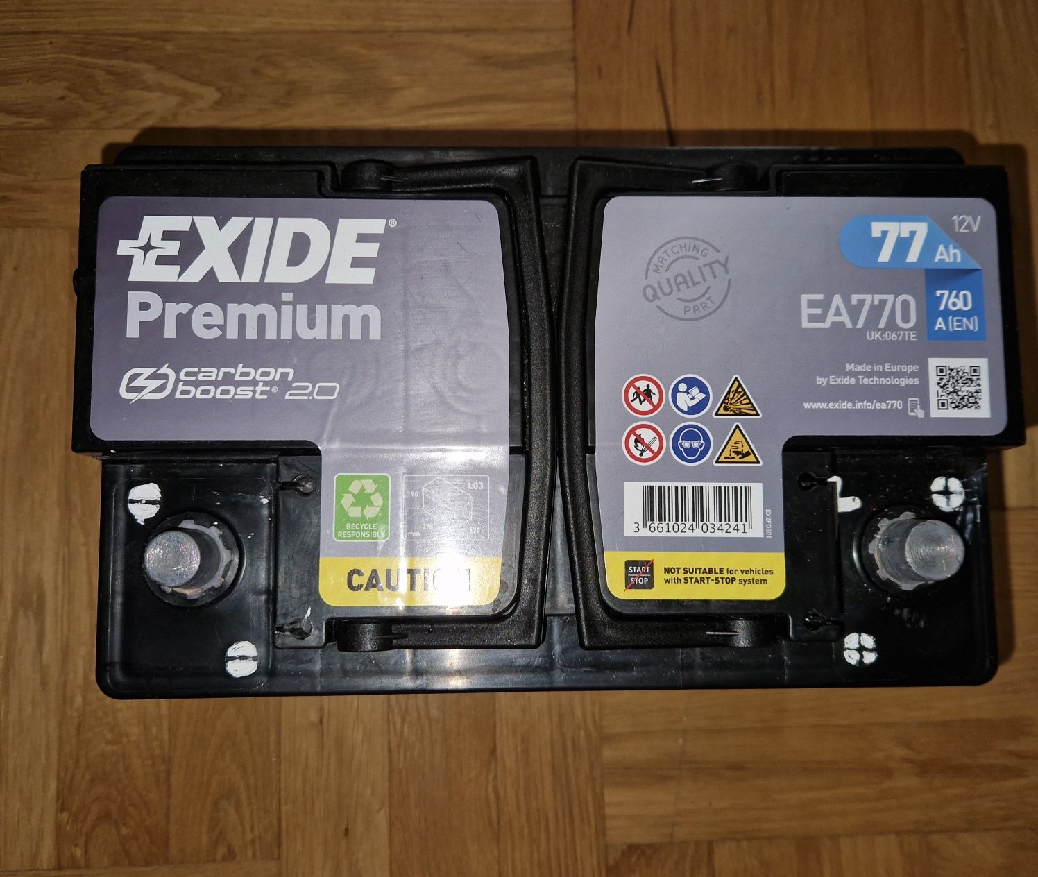 Akumulator Centra Exide EA770