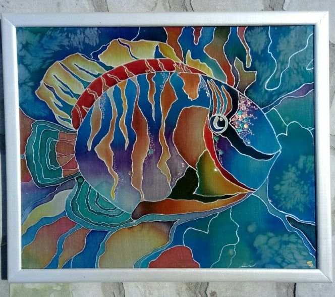 Батик - картина на шелке